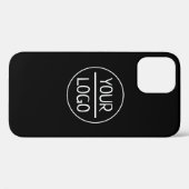 Eenvoudige vervanging van Logo en  tekst | Zwart  Case-Mate iPhone Case (Achterkant (horizontaal))