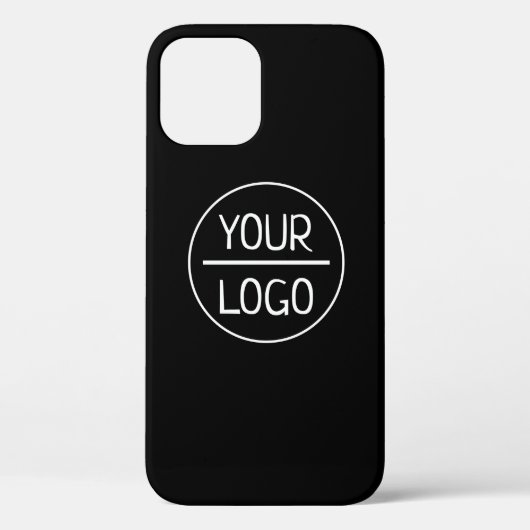 Eenvoudige vervanging van Logo en  tekst | Zwart  Case-Mate iPhone Case (Achterkant)