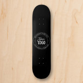 Eenvoudige vervanging van Logo en  tekst | Zwart Persoonlijk Skateboard