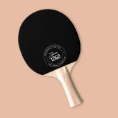 Eenvoudige vervanging van Logo en  tekst | Zwart Tafeltennisbatje