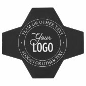 Eenvoudige vervanging van Logo en  tekst | Zwart Voetbal (Enkel)