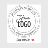 Eenvoudige vervanging van Logo en transparante tek Sticker (Vel)