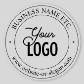 Eenvoudige vervanging van Logo en transparante tek Sticker