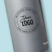 Eenvoudige vervanging van Logo en transparante tek Sticker