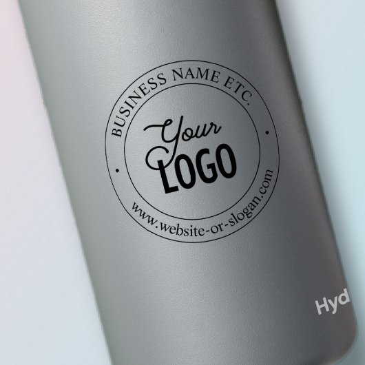 Eenvoudige vervanging van Logo en transparante tek Sticker