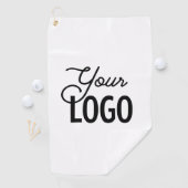 Eenvoudige vervanging van Logo | wit Golfhanddoek (Insitu)