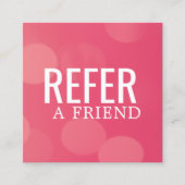 Eenvoudige verwijzing Kaart handgemeen roze patroo (Voorkant)