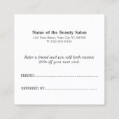 Eenvoudige verwijzing Kaart handgemeen roze patroo (Achterkant)