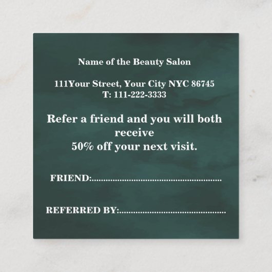 Eenvoudige verwijzing naar Elegant Aqua Blue en Wh (Achterkant)