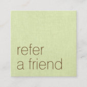 Eenvoudige verwijzing naar klant van groene linen (Voorkant)