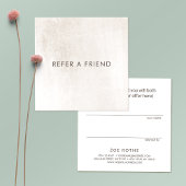 Eenvoudige verwijzing naar klanten met witte marme