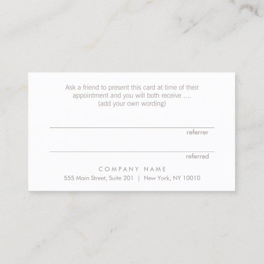 Eenvoudige verwijzing naar klantengarantie van leg (Achterkant)