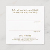 Eenvoudige verwijzing van Aqua Green-klant (Achterkant)