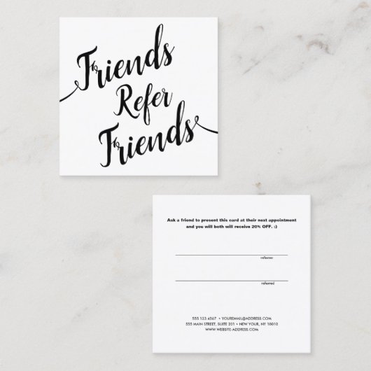 Eenvoudige verwijzing van de Klant van de Calligra (Voorkant / Achterkant)