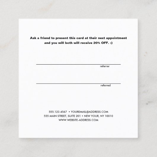 Eenvoudige verwijzing van de Klant van de Calligra (Achterkant)