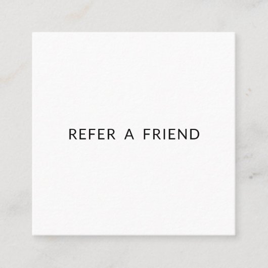 Eenvoudige verwijzing van de Witte Klant (Voorkant)