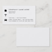 Eenvoudige verzekeringsagent visitekaartje (Voorkant / Achterkant)