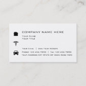 Eenvoudige verzekeringsagent visitekaartje (Voorkant)