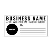 Eenvoudige verzending van Logo via Business Round Rubberstempel (Afrduk)
