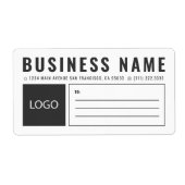 Eenvoudige verzending van Logo via Business Square Etiket (Voorkant)