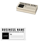 Eenvoudige verzending van Logo via Business Square Rubberstempel (Gestempeld)