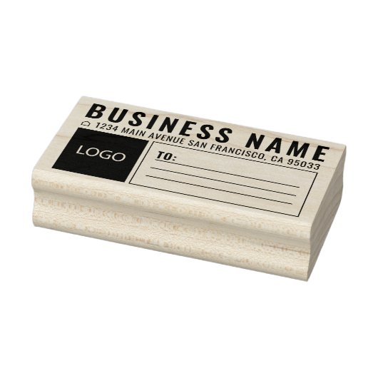 Eenvoudige verzending van Logo via Business Square Rubberstempel (Stempel)