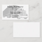 Eenvoudige verzending van vrachtwagenchauffeurs visitekaartje (Voorkant / Achterkant)