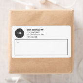 Eenvoudige verzendlabels voor zakelijke Logo Etiket (Insitu)