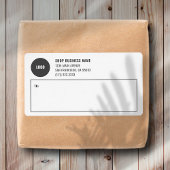 Eenvoudige verzendlabels voor zakelijke Logo Etiket
