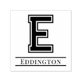 Eenvoudige Vet Gedrukte Enkele Initiaal Monogram N Zelfinktende Stempel (Design)