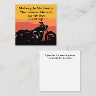 Eenvoudige Vet Motor Thema Visitekaartjes