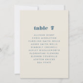 Eenvoudige Vetgedrukte Typografie Tafelnummer Zite (Voorkant)