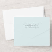 Eenvoudige vettige  Aqua Alles in een uitnodiging (Achterkant)