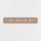 Eenvoudige Vettype waterdichte naam Labels (Design 2)