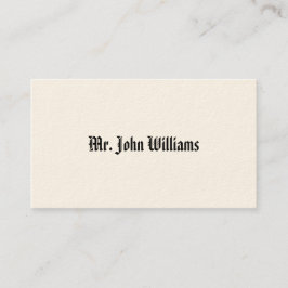 Eenvoudige Victoriaans oproepkaarten Contactkaartje