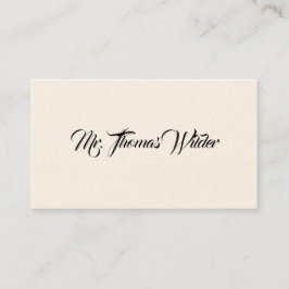 Eenvoudige Victoriaans oproepkaarten Contactkaartje