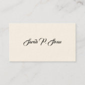 Eenvoudige Victoriaans oproepkaarten Contactkaartje (Voorkant)