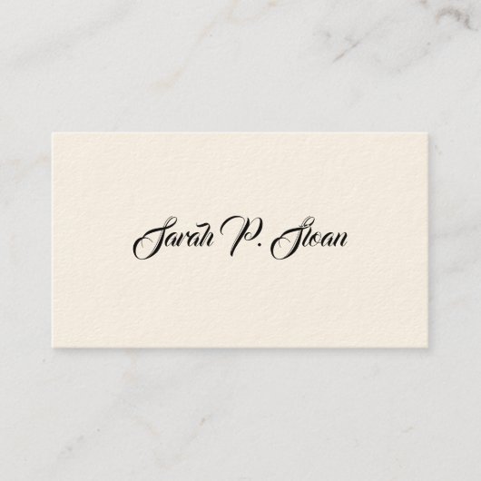 Eenvoudige Victoriaans oproepkaarten Contactkaartje (Voorkant)