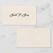 Eenvoudige Victoriaans oproepkaarten Contactkaartje (Voorkant / Achterkant)