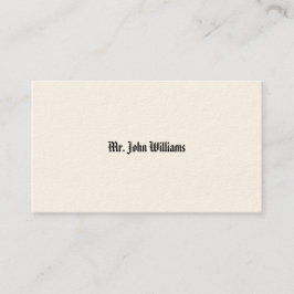 Eenvoudige Victoriaans oproepkaarten Contactkaartje