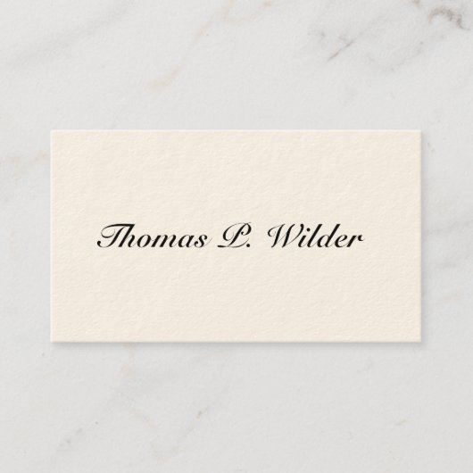 Eenvoudige Victoriaans oproepkaarten Contactkaartje (Voorkant)