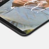 Eenvoudige vier fotocollage beste papa script bureaumat (Hoek)