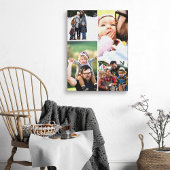 Eenvoudige vier fotocollage canvas afdruk