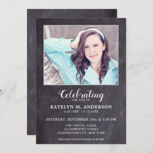 Eenvoudige viering van de begrafenis van de herden kaart (Voorkant / Achterkant)