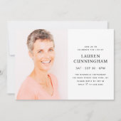 Eenvoudige viering van de Moderne Minimale Foto va Kaart (Voorkant)