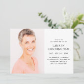 Eenvoudige viering van de Moderne Minimale Foto va Kaart (Staand voorkant)