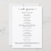 Eenvoudige viering van het leven Foto begrafenispr Bedankkaart (Achterkant)