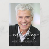 Eenvoudige viering van het leven Foto begrafenispr Programmakaart (Voorkant)