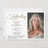 Eenvoudige viering van het leven - Foto Memorial Kaart (Voorkant)