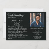 Eenvoudige viering van het leven - Foto Memorial Kaart (Voorkant)